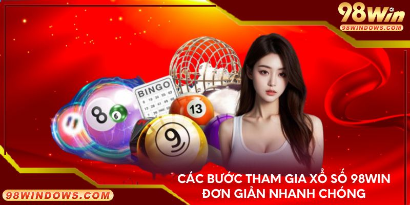 Các bước tham gia xổ số 98Win đơn giản nhanh chóng
